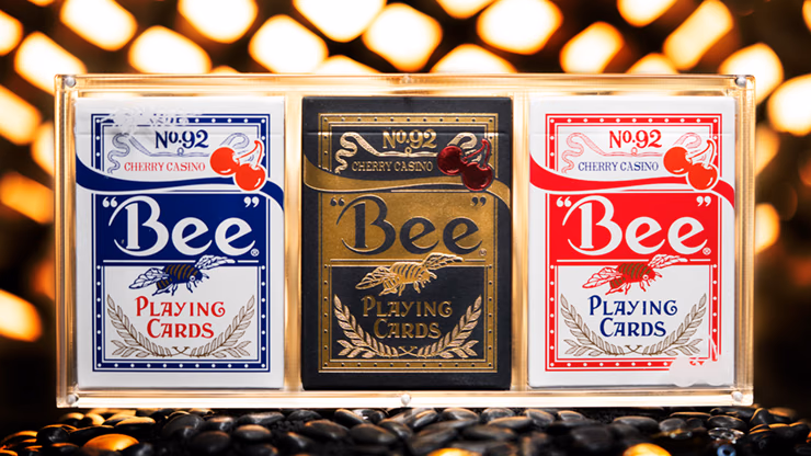 Limited Bee X Cherry 3 deck Set (Blue, Red and Black) Playing Cards - thumbnail 4