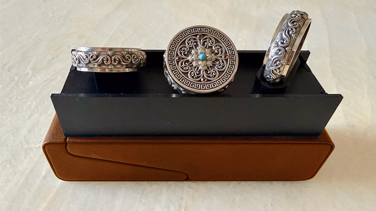 Coin Vault Case and Display Set (Brown) - magic trick