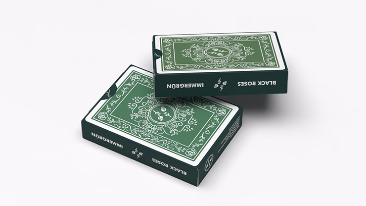 BLACK ROSES IMMERGRÜN Playing Cards - thumbnail 3
