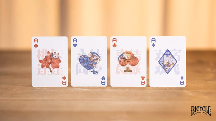 Bicycle Mascot (Tiger Sniffs the Rose) Playing Cards - Image 2