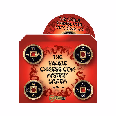 The Visible Chinese Coin Mystery System (CH015) by Marcel and Tango Magic - DVD - magic trick