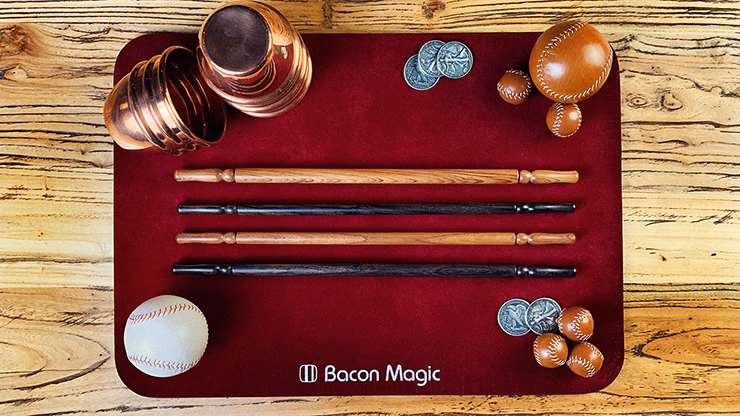Wooden wand PRO (Standard Black) by Harry He & Bacon Magic - thumbnail 4