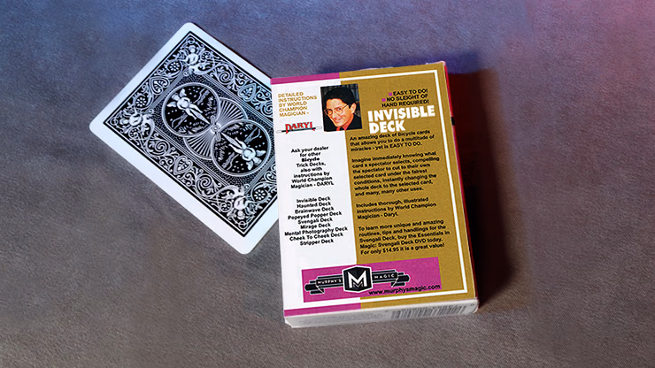 Invisible Deck Bicycle (Black) - thumbnail 4
