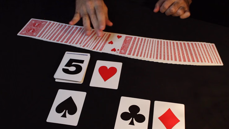 Bicycle Special NUMBERS Red Playing Cards (plus 11 Online Effects) - thumbnail 6