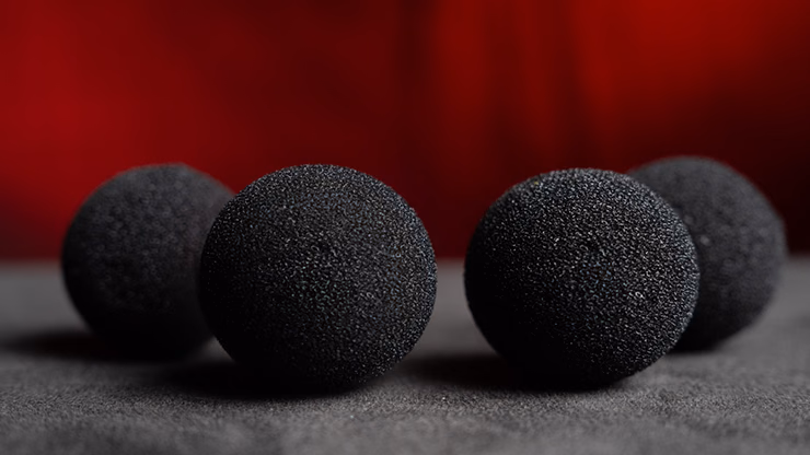 Magic Sponge Balls 4PK BLACK 1.5" by Murphy's Magic - thumbnail 3