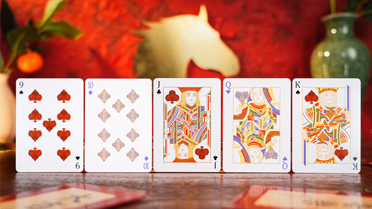 Year of the Horse (Red) Playing Cards by TCC Fashion - thumbnail 4