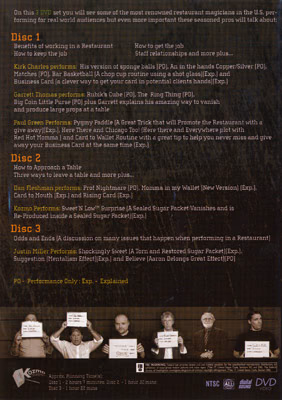 Live At the Jailhouse - A Guide to Restaurant Magic (3 DVD Set) -DVD - Image 2