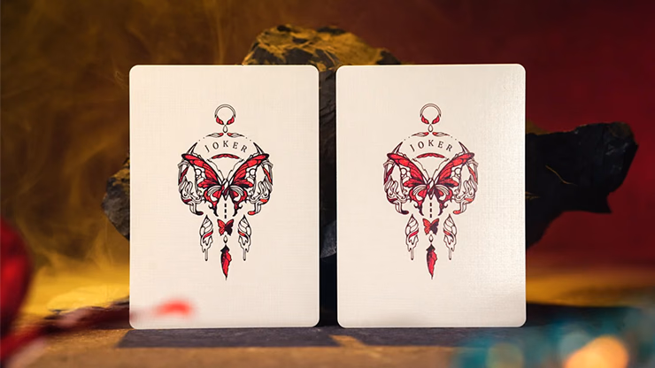 Morpho V2 (Carmine / Red) Playing Cards by TCC Fashion - thumbnail 4