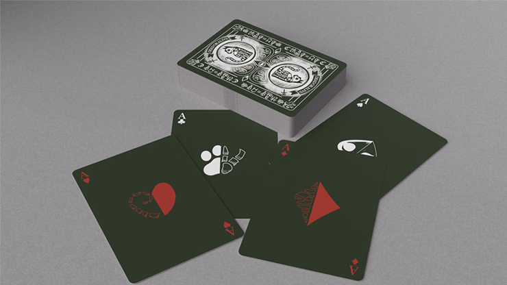 Schrodinger's Cat: Alive Green Edition Playing Cards - Image 2
