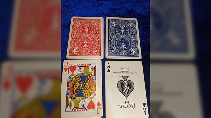 Magnetic Cards (2 pack/double back blue) by Chazpro Magic. - Trick - thumbnail 4