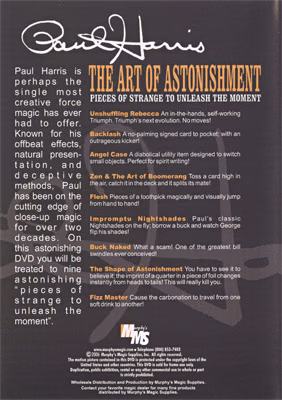 Art Of Astonishment by Paul Harris - DVD - Image 2