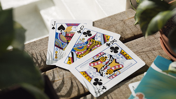 Cherry Casino (Tropicana Teal) Playing Cards by Pure Imagination Projects - thumbnail 5