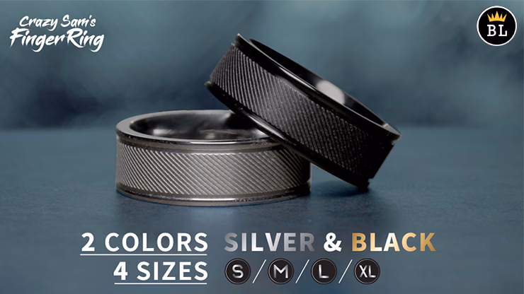 Hanson Chien Presents Crazy Sam's Finger Ring BLACK / SMALL (Gimmick and Online Instructions) by Sam Huang - Trick - thumbnail 6