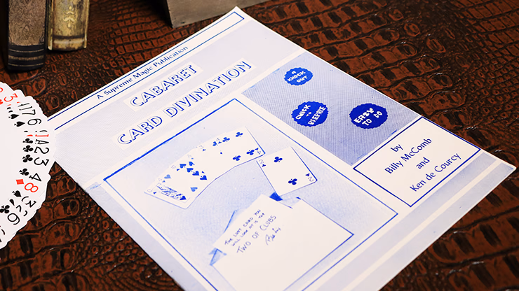 Cabaret Card Divination by Billy McComb and Ken de Courcy - Book - magic trick