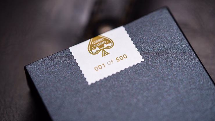 Cherry Casino House Deck (Monte Carlo Black and Gold) Playing Cards by Pure Imagination Projects - thumbnail 5