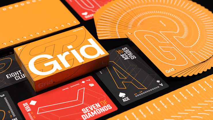 Grid Series Six- Typographic Playing Cards - Image 2