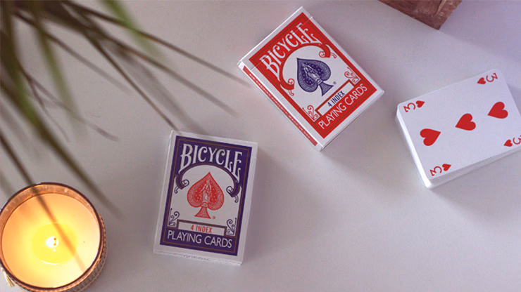 Bicycle 4 Index Red (Gimmicks and Online Instructions) - thumbnail 3