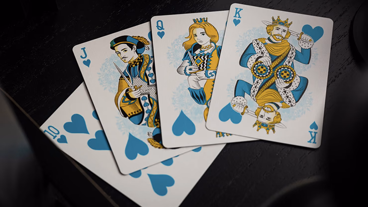 Bicycle Cool Blue Neon Rider Back Playing Cards - thumbnail 5