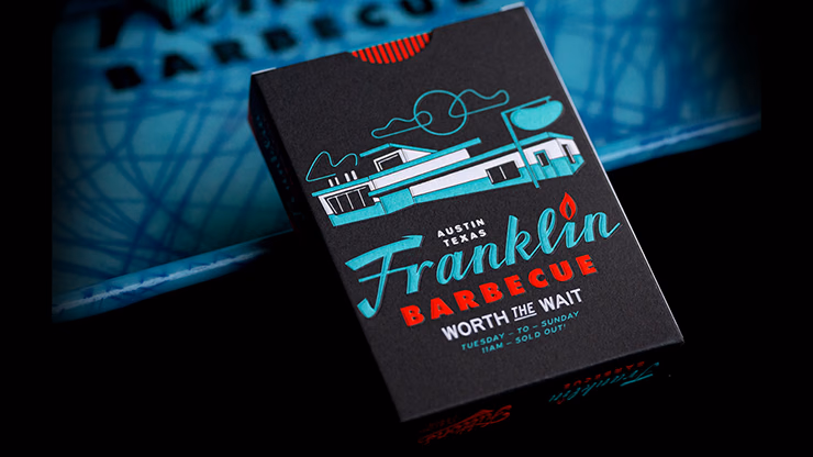 FRANKLIN BBQ RETRO BLACK PLAYING CARDS - Image 2