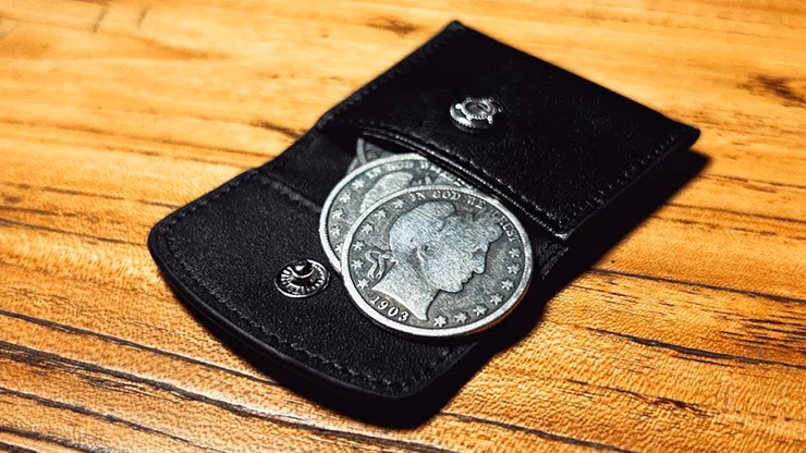 The Cowhide Coin Wallet (Black) by Bacon Magic - thumbnail 4