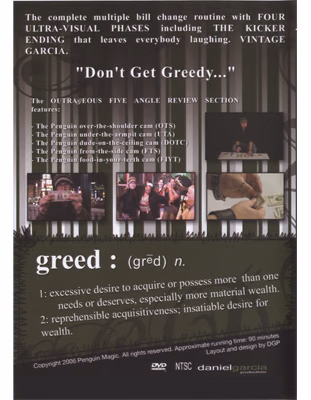 Greed by Daniel Garcia - DVD - Image 2