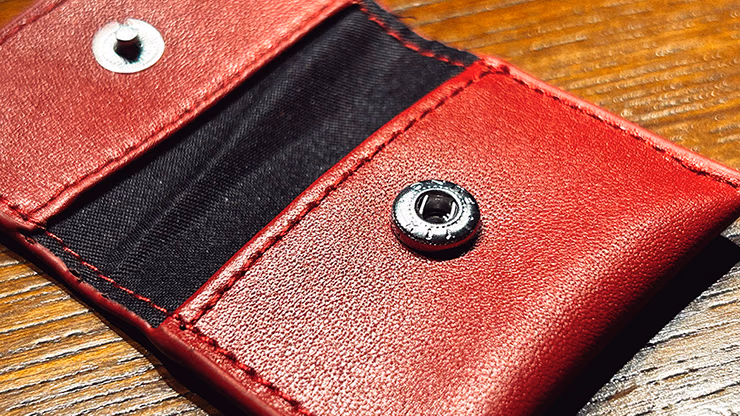 The Cowhide Coin Wallet (Red) by Bacon Magic - thumbnail 5