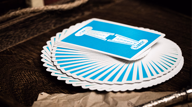 Jerry's Nugget (Icey Blue) Marked Monotone Playing Cards - thumbnail 5