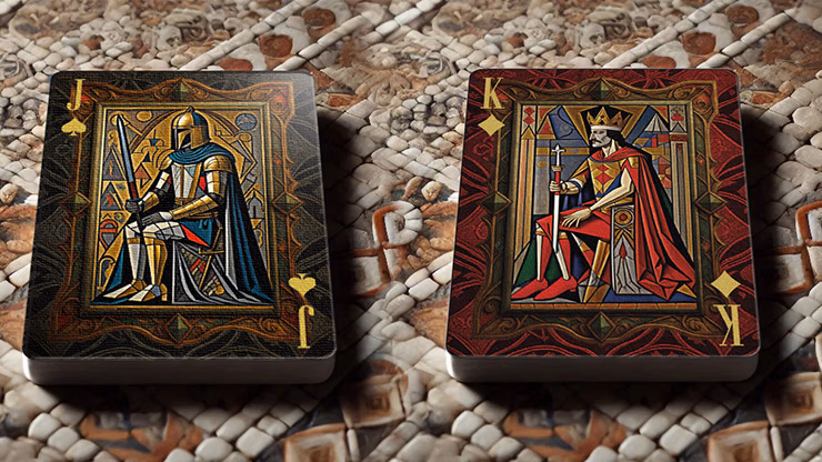 The Spirit of Cubism (Dark Red) Playing Cards - thumbnail 5