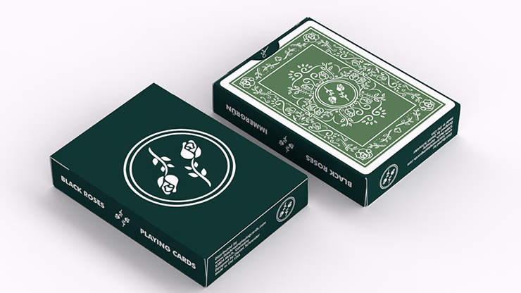 BLACK ROSES IMMERGRÜN Playing Cards - thumbnail 5