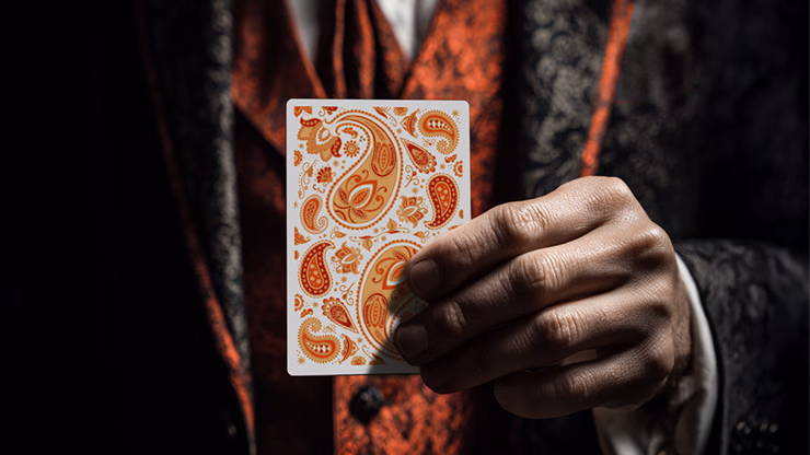 Paisley Ton sur Ton Poudre Orange workers Deck - thumbnail 5