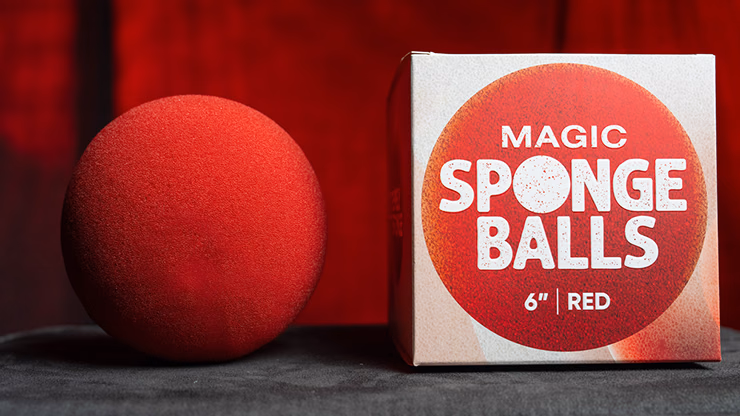 Magic Sponge Balls 1PK RED 6" by Murphy's Magic - magic trick