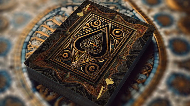 The Spirit of Cubism (Dark Red) Playing Cards - Image 2