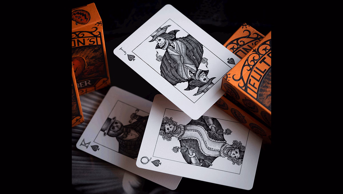 OCTOBER V2 PUMPKIN ORANGE PLAYING CARDS - thumbnail 5