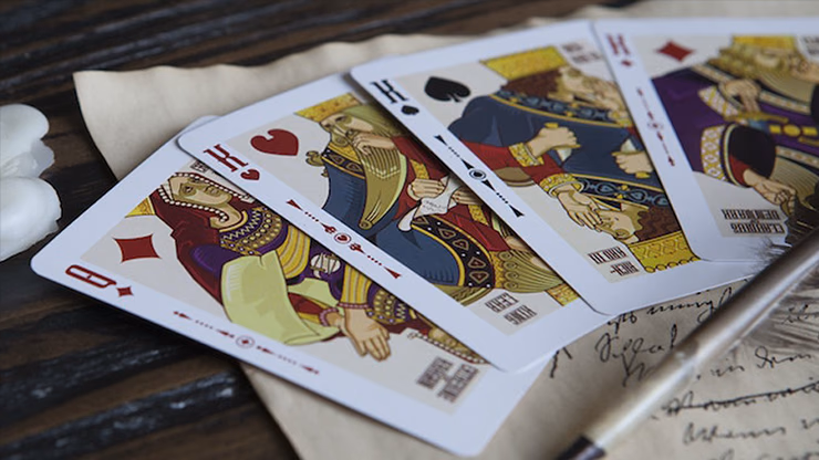 Shakespeare (Burgundy) Playing Cards - thumbnail 5