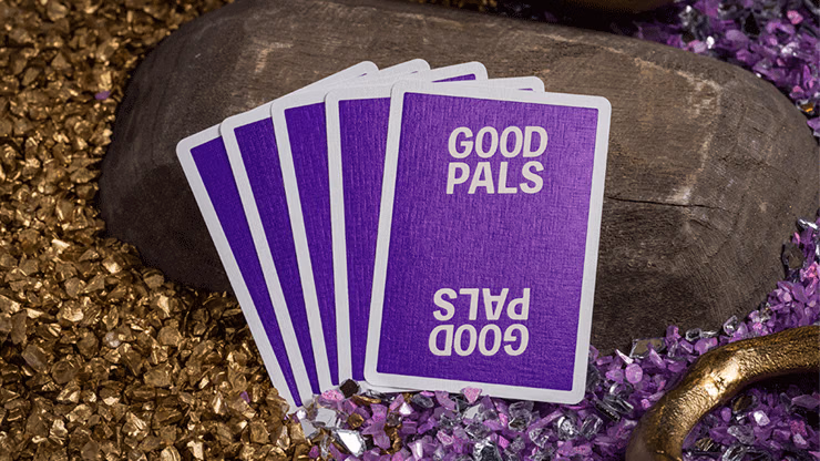 GILDED Good Pals Purple Foil Logo Playing Cards - thumbnail 5