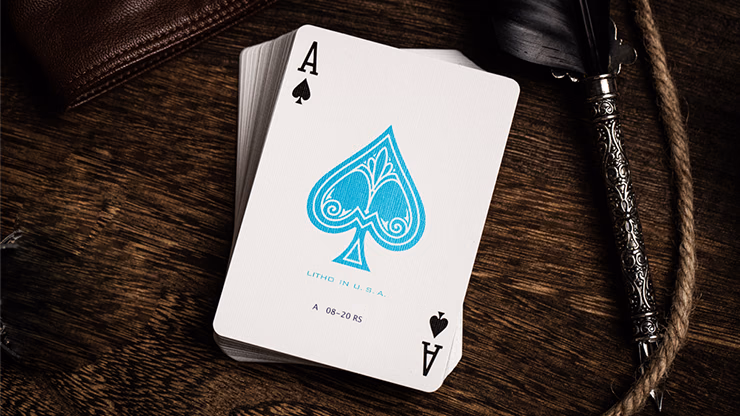 Jerry's Nugget (Icey Blue) Marked Monotone Playing Cards - thumbnail 3