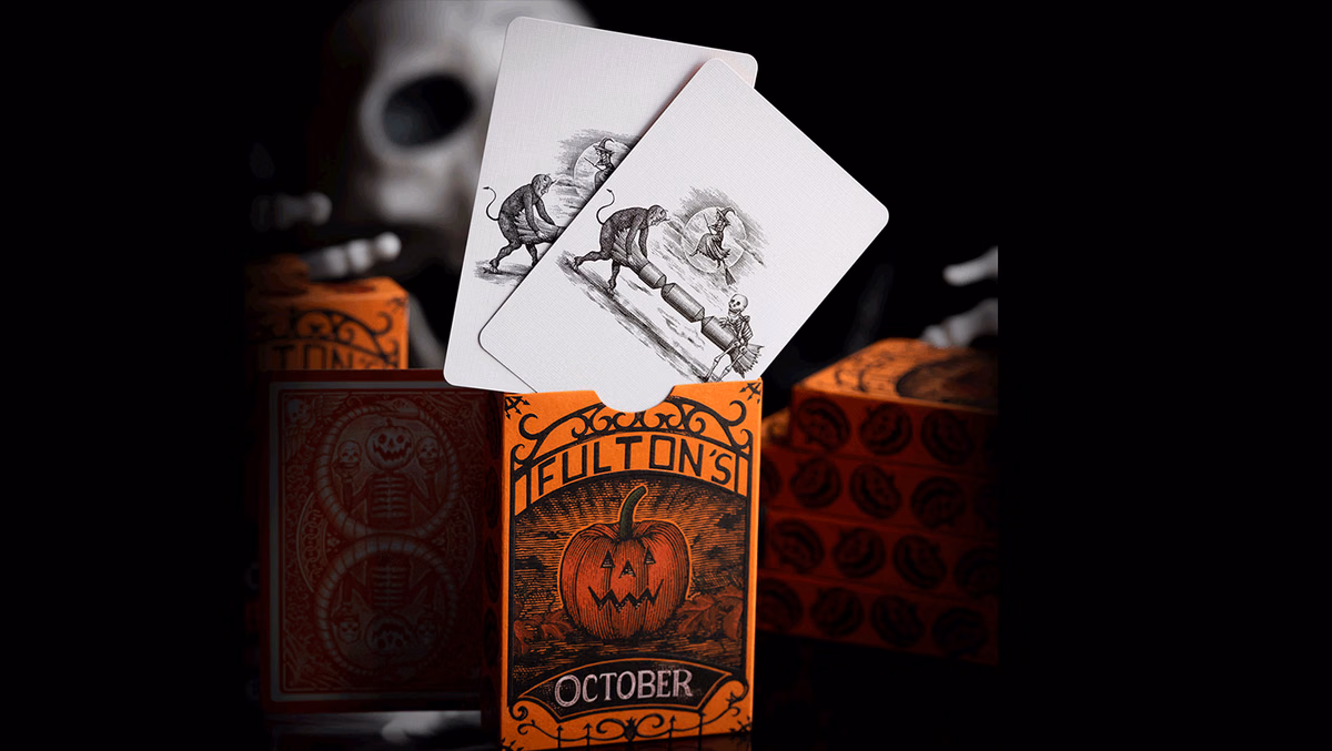 OCTOBER V2 PUMPKIN ORANGE PLAYING CARDS - thumbnail 4