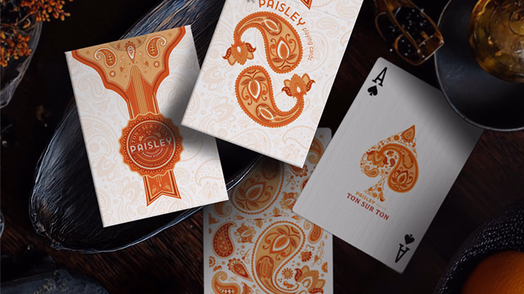 Paisley Ton sur Ton Poudre Orange workers Deck - thumbnail 6