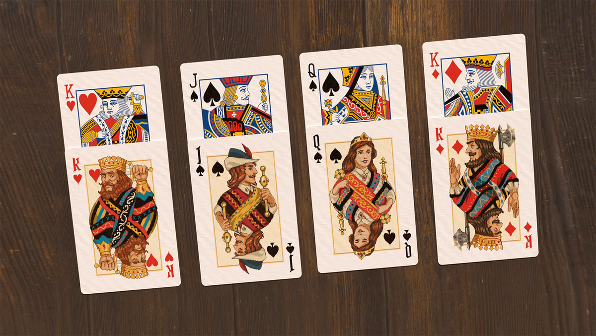 Pixel Kingdom (Sapphire Blue Edition) Playing Cards - Image 2
