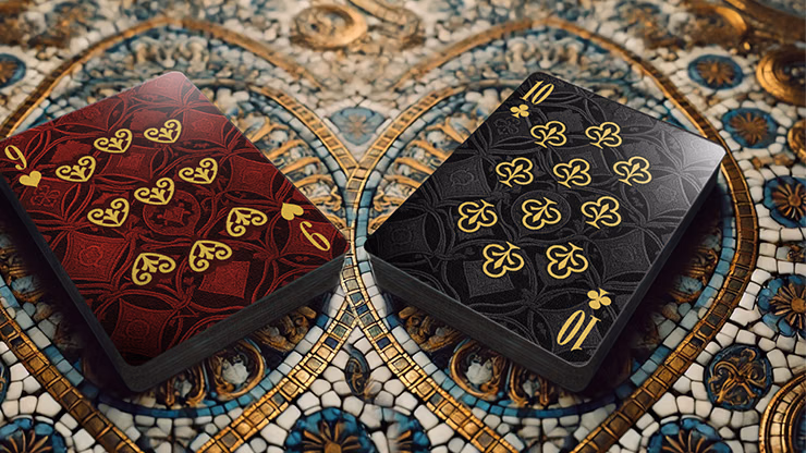 The Spirit of Cubism (Dark Red) Playing Cards - thumbnail 3