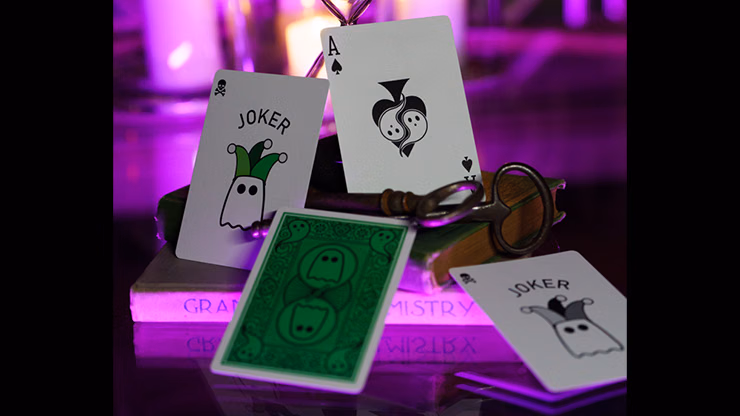 Bicycle Boo Back Playing Cards (Green) - Image 2