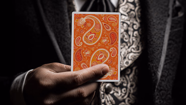 Paisley Ton sur Ton Poudre Orange Foil Designer's Choice - thumbnail 5