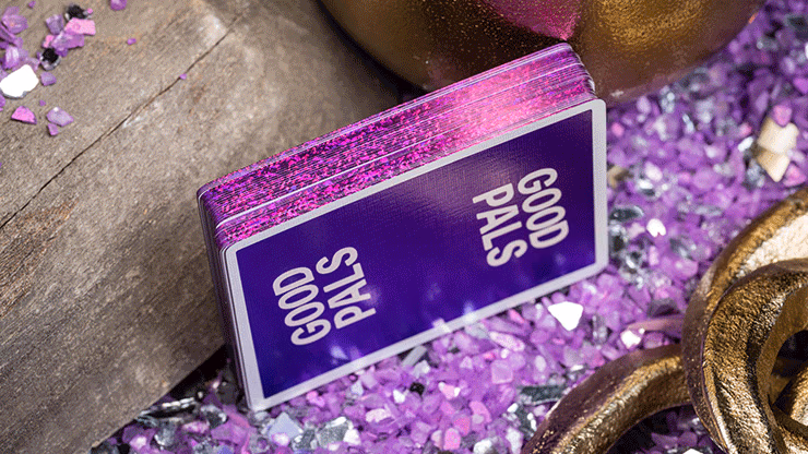 GILDED Good Pals Purple Foil Logo Playing Cards - thumbnail 4