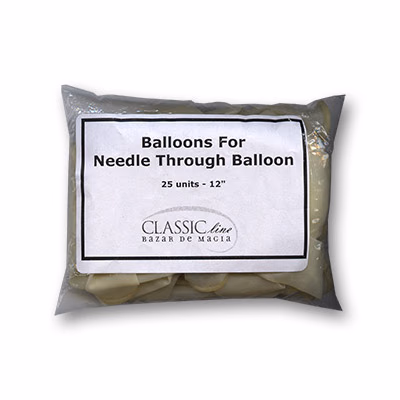 Needle Through Balloon Replacement (25 balloons) by Bazar de Magia - magic trick