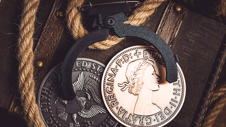 L Holder (Double Jumbo Coins 2.7"-3.2") by Long Long & Bacon Magic - thumbnail 4