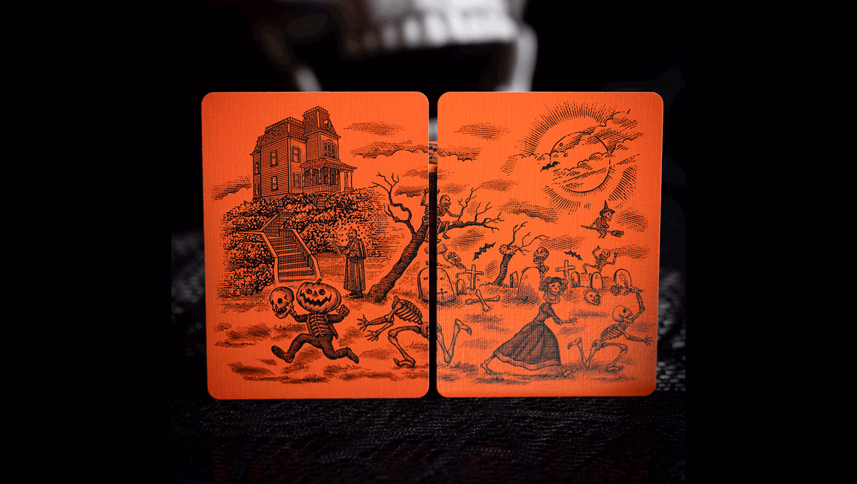 OCTOBER V2 PUMPKIN ORANGE PLAYING CARDS - thumbnail 3